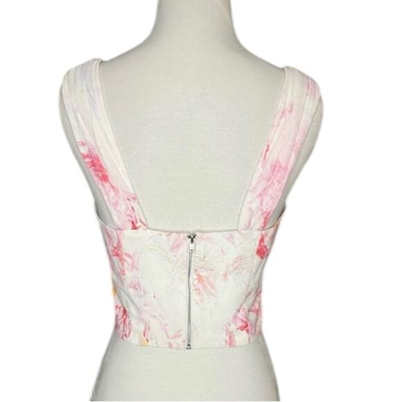 NWOT BCBGMaxAzria Printed Sweetheart Neckline Crop Top – Sz S - Picture 6 of 10